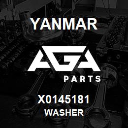 X0145181 Yanmar washer | AGA Parts