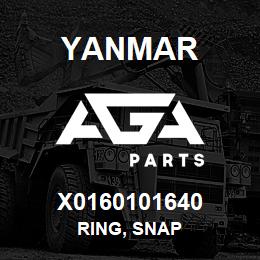 X0160101640 Yanmar RING, SNAP | AGA Parts