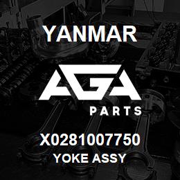 X0281007750 Yanmar YOKE ASSY | AGA Parts