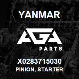 X0283715030 Yanmar PINION, STARTER | AGA Parts