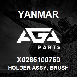 X0285100750 Yanmar holder assy, brush | AGA Parts