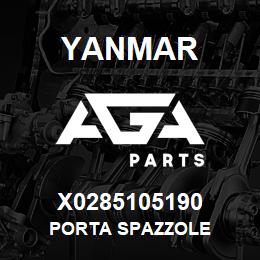 X0285105190 Yanmar PORTA SPAZZOLE | AGA Parts