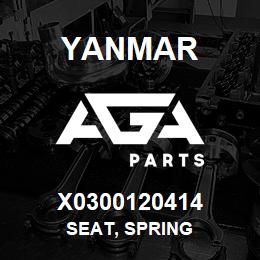 X0300120414 Yanmar SEAT, SPRING | AGA Parts