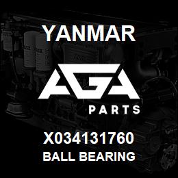 X034131760 Yanmar BALL BEARING | AGA Parts