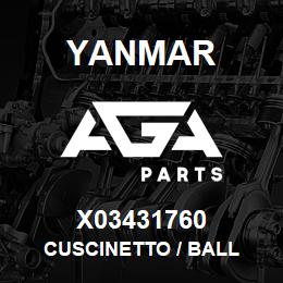 X03431760 Yanmar CUSCINETTO / BALL | AGA Parts