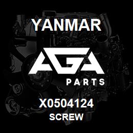 X0504124 Yanmar SCREW | AGA Parts