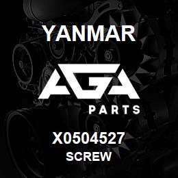 X0504527 Yanmar SCREW | AGA Parts