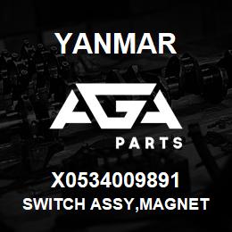 X0534009891 Yanmar SWITCH ASSY,MAGNET | AGA Parts