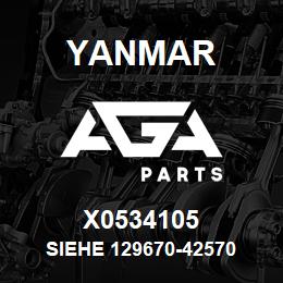 X0534105 Yanmar siehe 129670-42570 | AGA Parts