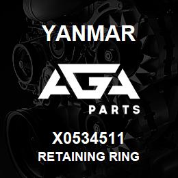 X0534511 Yanmar RETAINING RING | AGA Parts