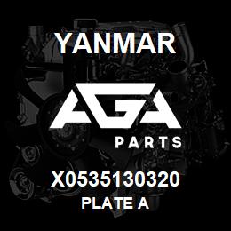 X0535130320 Yanmar PLATE A | AGA Parts