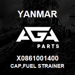 X0861001400 Yanmar cap,fuel strainer | AGA Parts