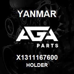 X1311167600 Yanmar HOLDER | AGA Parts