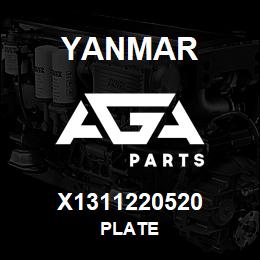 X1311220520 Yanmar PLATE | AGA Parts