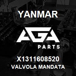 X1311608520 Yanmar VALVOLA MANDATA | AGA Parts