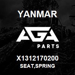 X1312170200 Yanmar SEAT,SPRING | AGA Parts