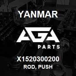 X1520300200 Yanmar ROD, PUSH | AGA Parts