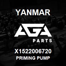 X1522006720 Yanmar PRIMING PUMP | AGA Parts