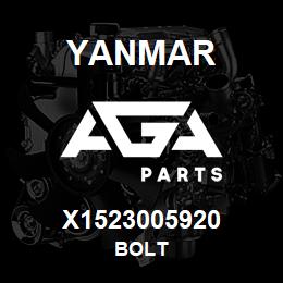 X1523005920 Yanmar BOLT | AGA Parts