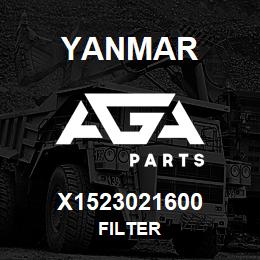 X1523021600 Yanmar FILTER | AGA Parts