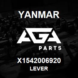 X1542006920 Yanmar LEVER | AGA Parts