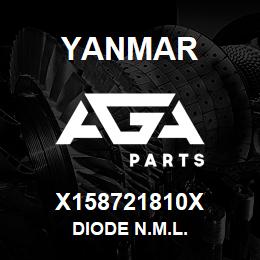 X158721810X Yanmar diode n.m.l. | AGA Parts