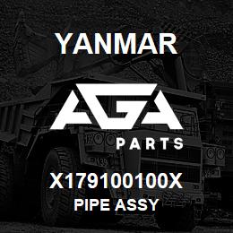 X179100100X Yanmar PIPE ASSY | AGA Parts