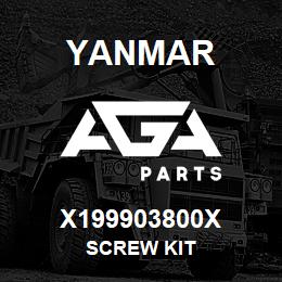 X199903800X Yanmar SCREW KIT | AGA Parts