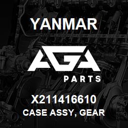 X211416610 Yanmar CASE ASSY, GEAR | AGA Parts