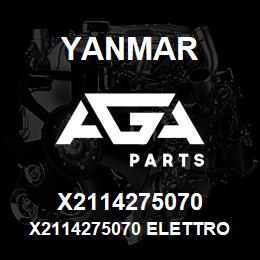 X2114275070 Yanmar X2114275070 ELETTRO | AGA Parts