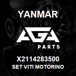 X2114283500 Yanmar SET VITI MOTORINO | AGA Parts