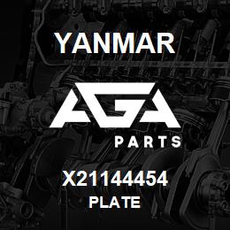 X21144454 Yanmar PLATE | AGA Parts