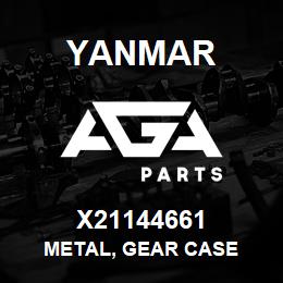 X21144661 Yanmar METAL, GEAR CASE | AGA Parts