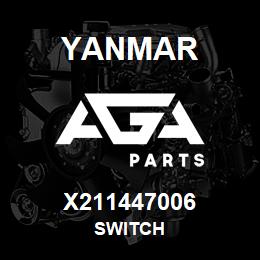 X211447006 Yanmar switch | AGA Parts