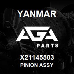 X21145503 Yanmar PINION ASSY | AGA Parts