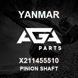 X211455510 Yanmar PINION SHAFT | AGA Parts