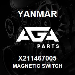 X211467005 Yanmar MAGNETIC SWITCH | AGA Parts