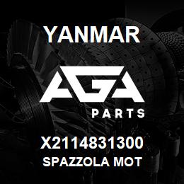 X2114831300 Yanmar SPAZZOLA MOT | AGA Parts