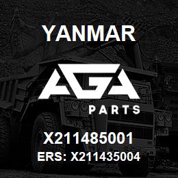 X211485001 Yanmar Ers: X211435004 | AGA Parts