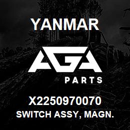 X2250970070 Yanmar switch assy, magn. | AGA Parts