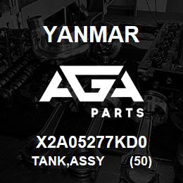 X2A05277KD0 Yanmar tank,assy (50) | AGA Parts