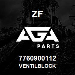 7760900112 ZF VENTILBLOCK | AGA Parts