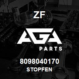 8098040170 ZF STOPFEN | AGA Parts