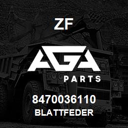 8470036110 ZF BLATTFEDER | AGA Parts