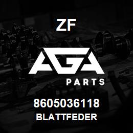 8605036118 ZF BLATTFEDER | AGA Parts