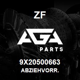 9X20500663 ZF ABZIEHVORR. | AGA Parts