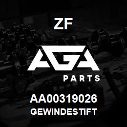 AA00319026 ZF GEWINDESTIFT | AGA Parts