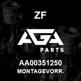 AA00351250 ZF MONTAGEVORR. | AGA Parts