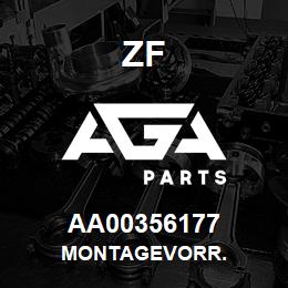 AA00356177 ZF MONTAGEVORR. | AGA Parts