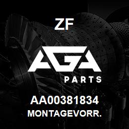 AA00381834 ZF MONTAGEVORR. | AGA Parts